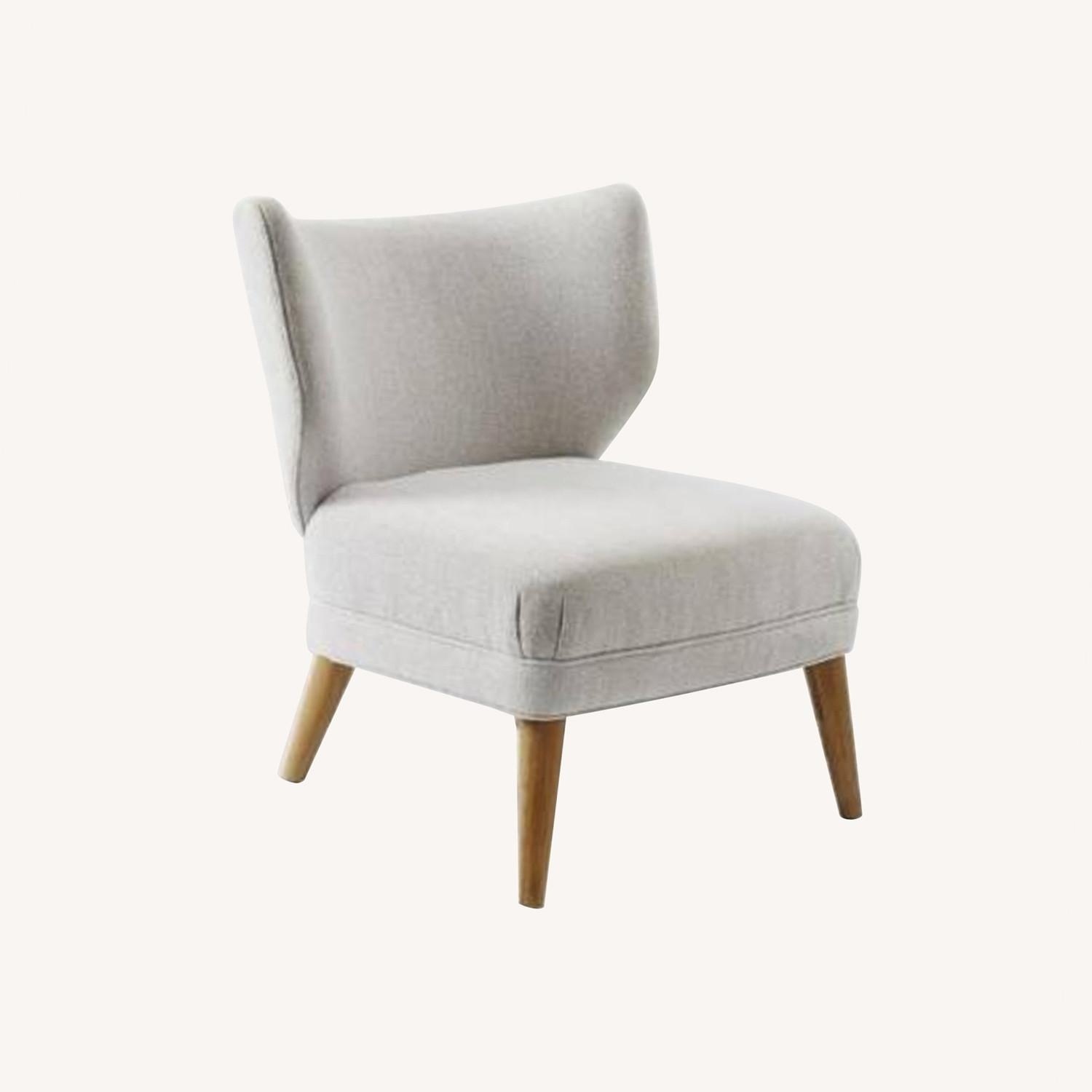 West Elm Retro Grey Accent Chair - image-0