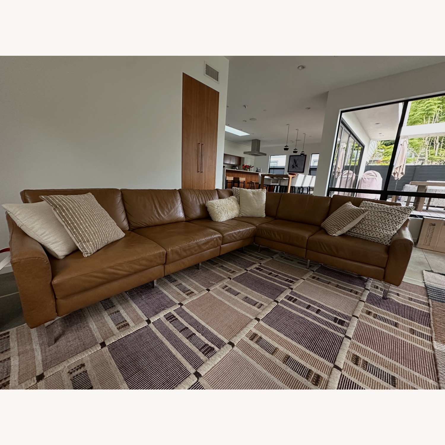 Burrow Nomad Leather Sectional - image-1