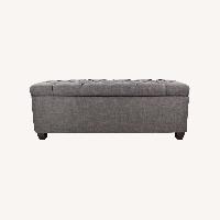 Upholstered Shoe Storage Bench – 18 Compartments