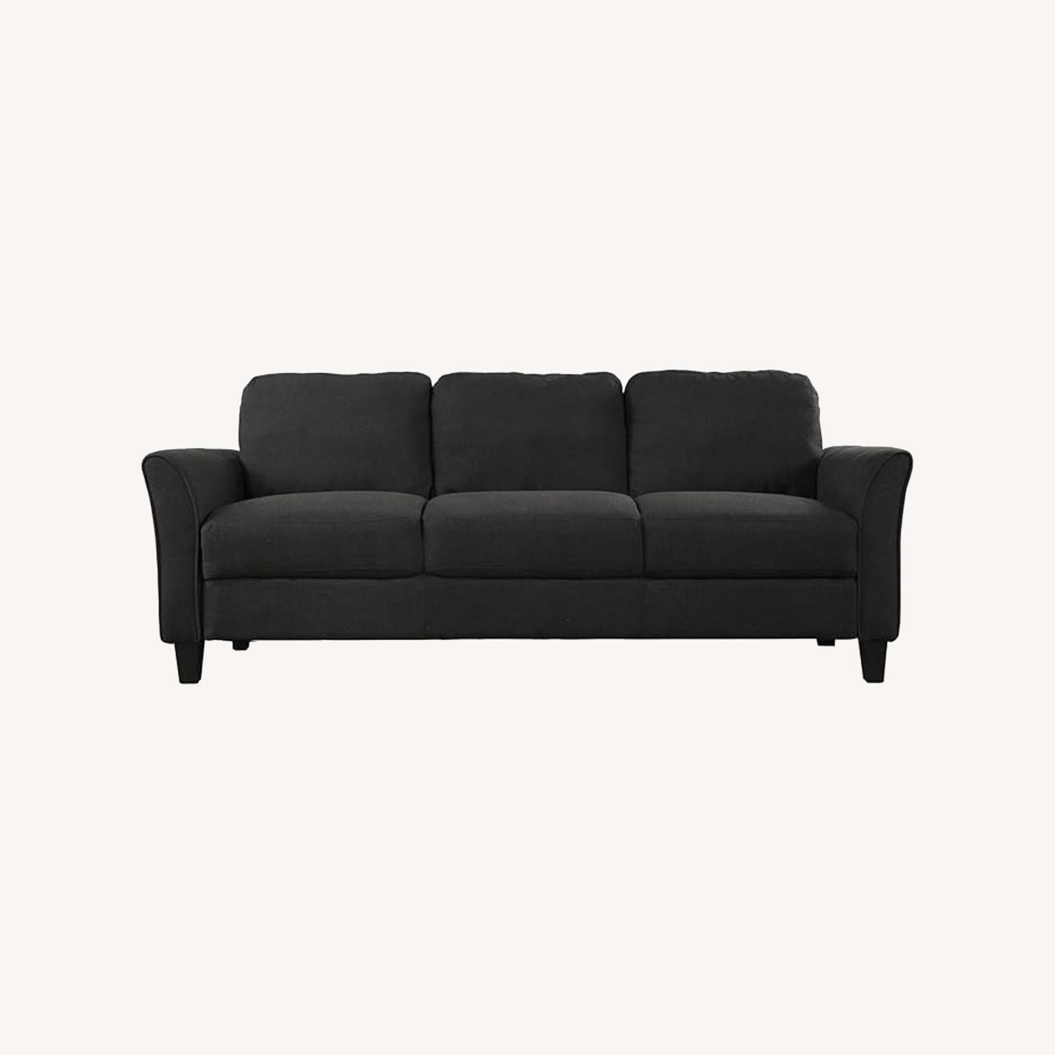 Black 3-Seater Sofa - image-0