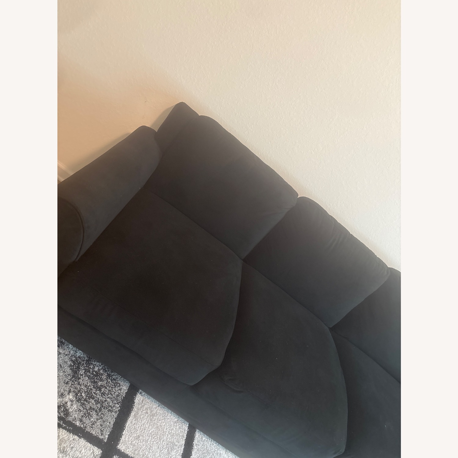 Black 3-Seater Sofa - image-2