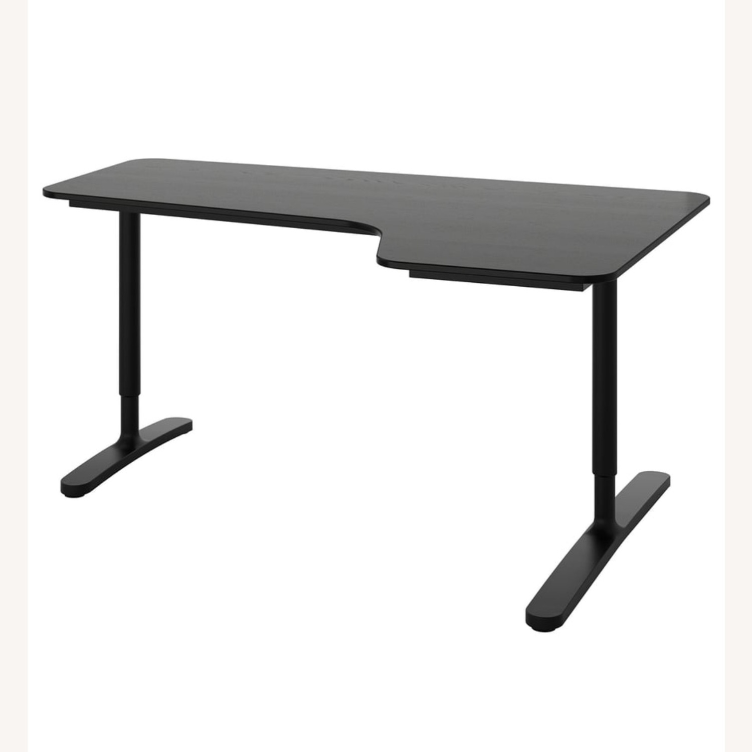Bekant Ikea L字型 ブラック 木製デスク IKEA BEKANT Corner Desk