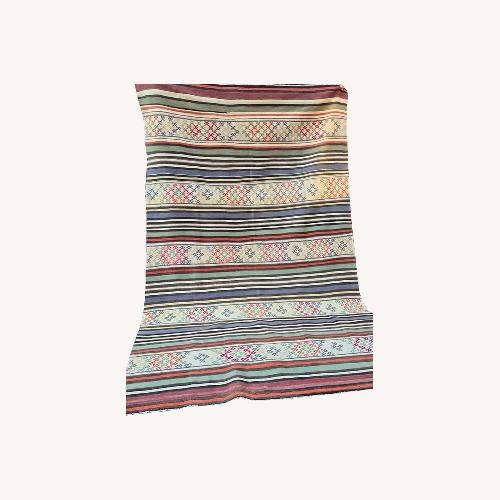 Used Vintage Turkish Modern Rustic Rug in Butter Yellow for sale on AptDeco