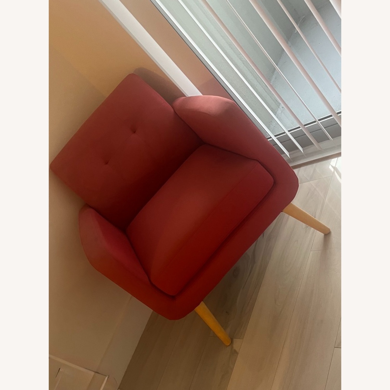 Comfy Red Accent Chair - image-2