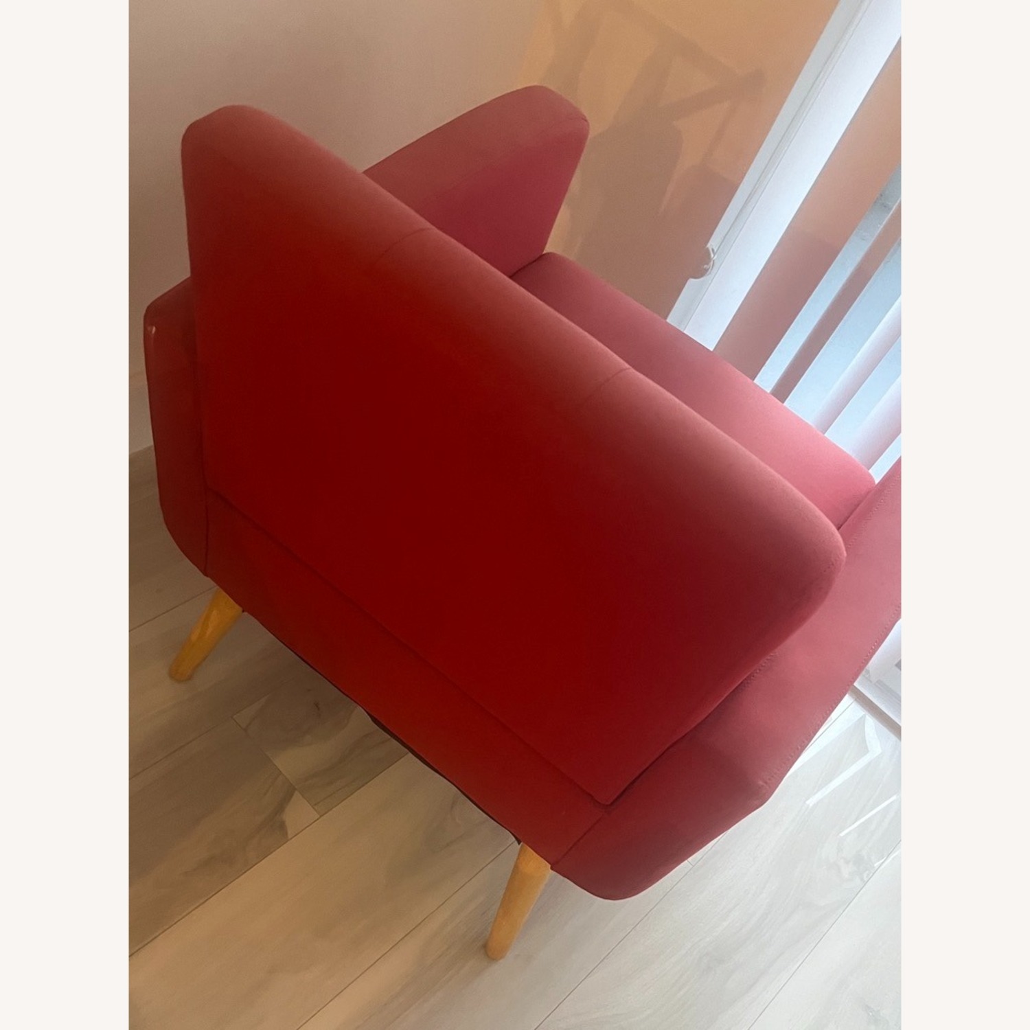 Comfy Red Accent Chair - image-4