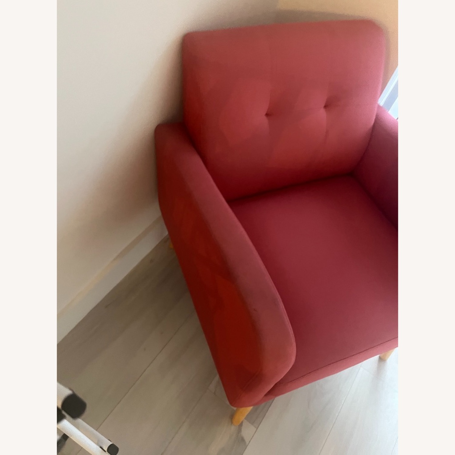 Comfy Red Accent Chair - image-3