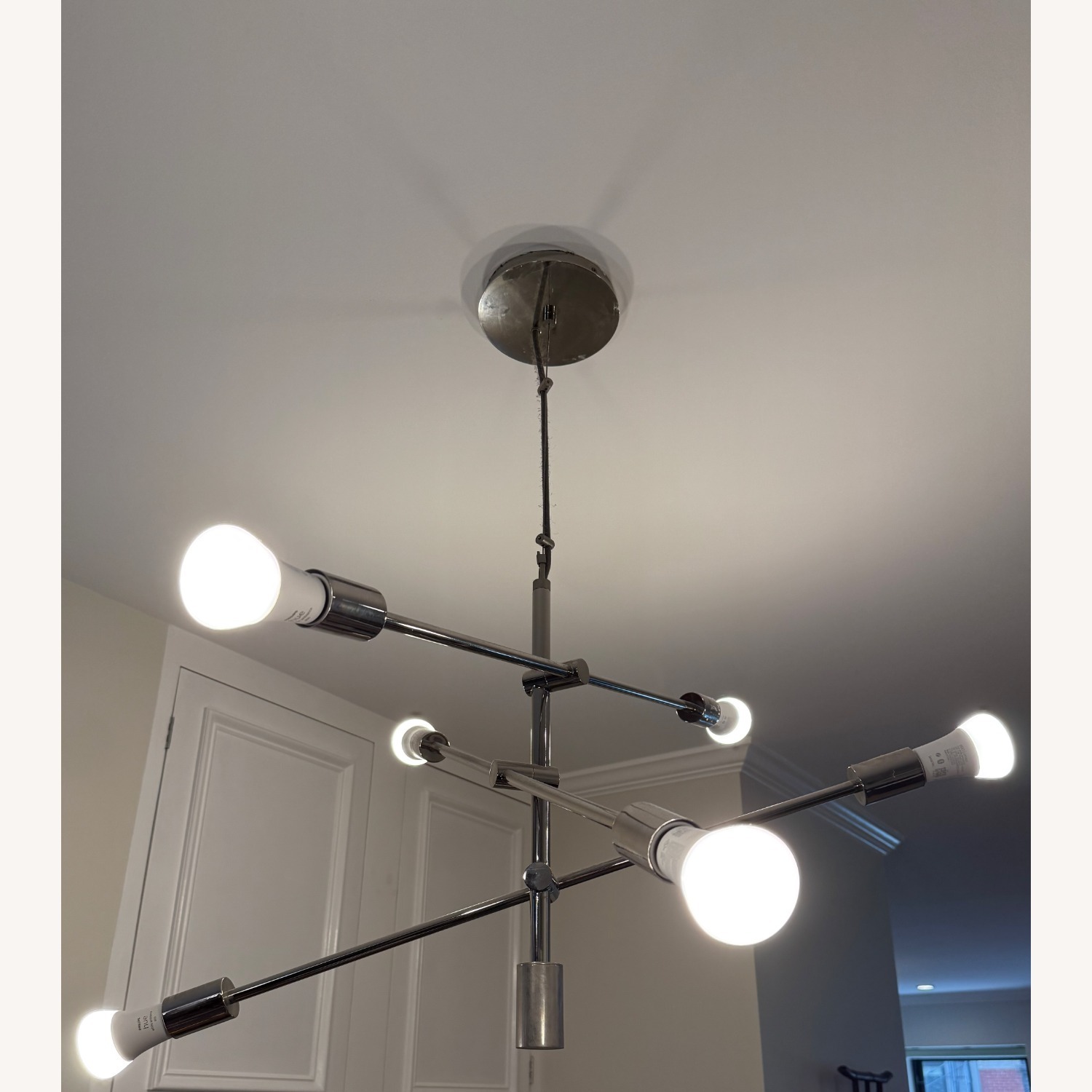 West Elm Modern Sputnik Style 6-Light Chandelier - image-2