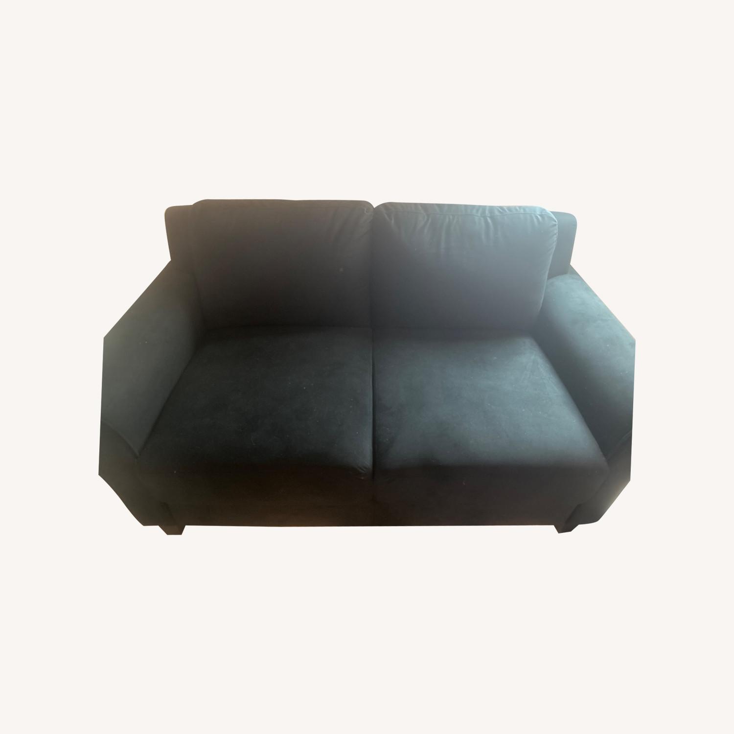 Black 2-Seater Sofa - image-0