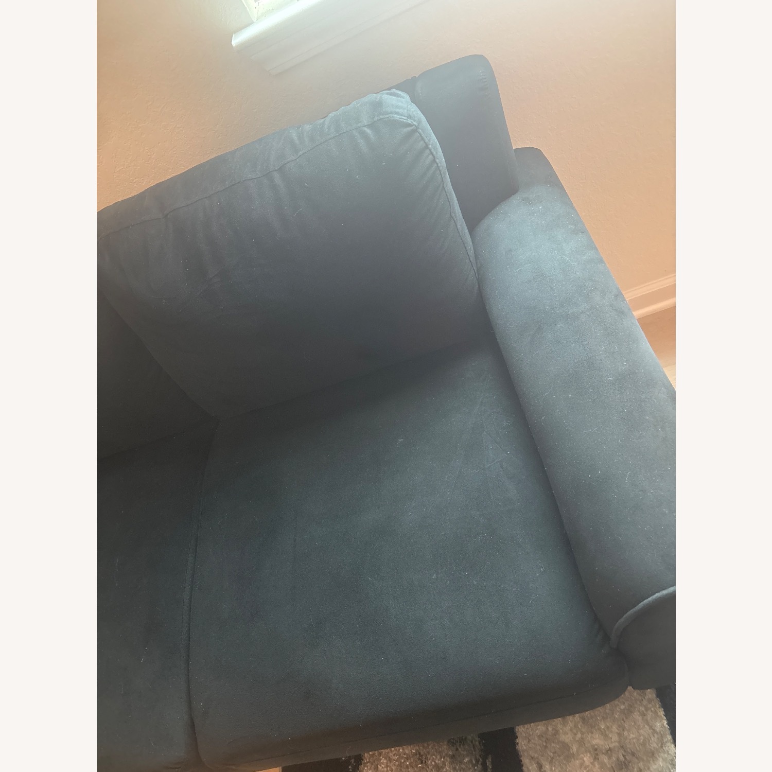 Black 2-Seater Sofa - image-3