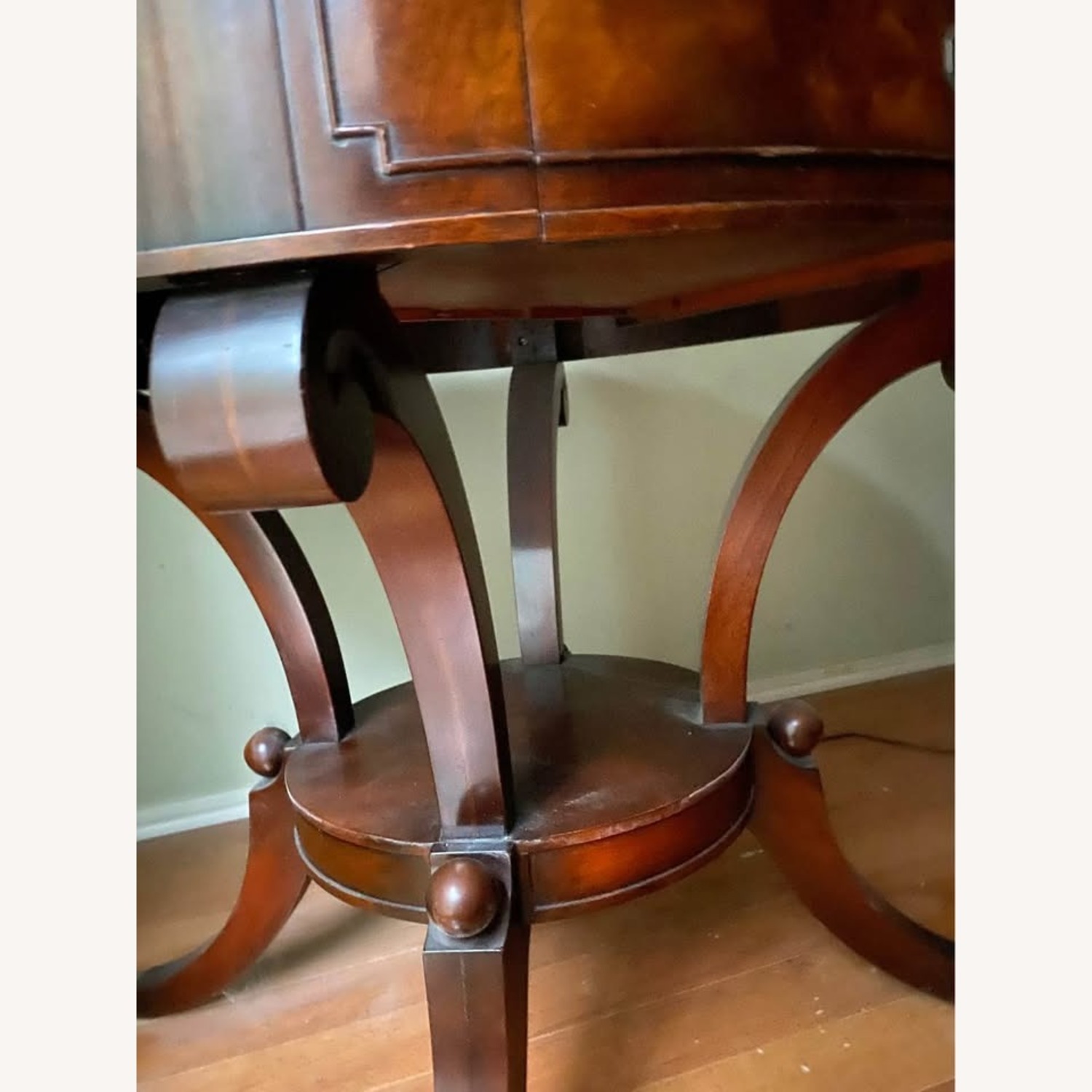 Antique Side Drum Table - image-3
