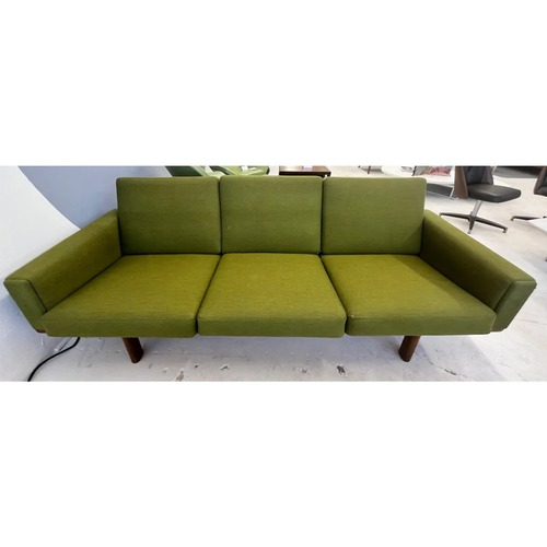 Used Hans Wegner Teak Getama Green MCM Couch for sale on AptDeco