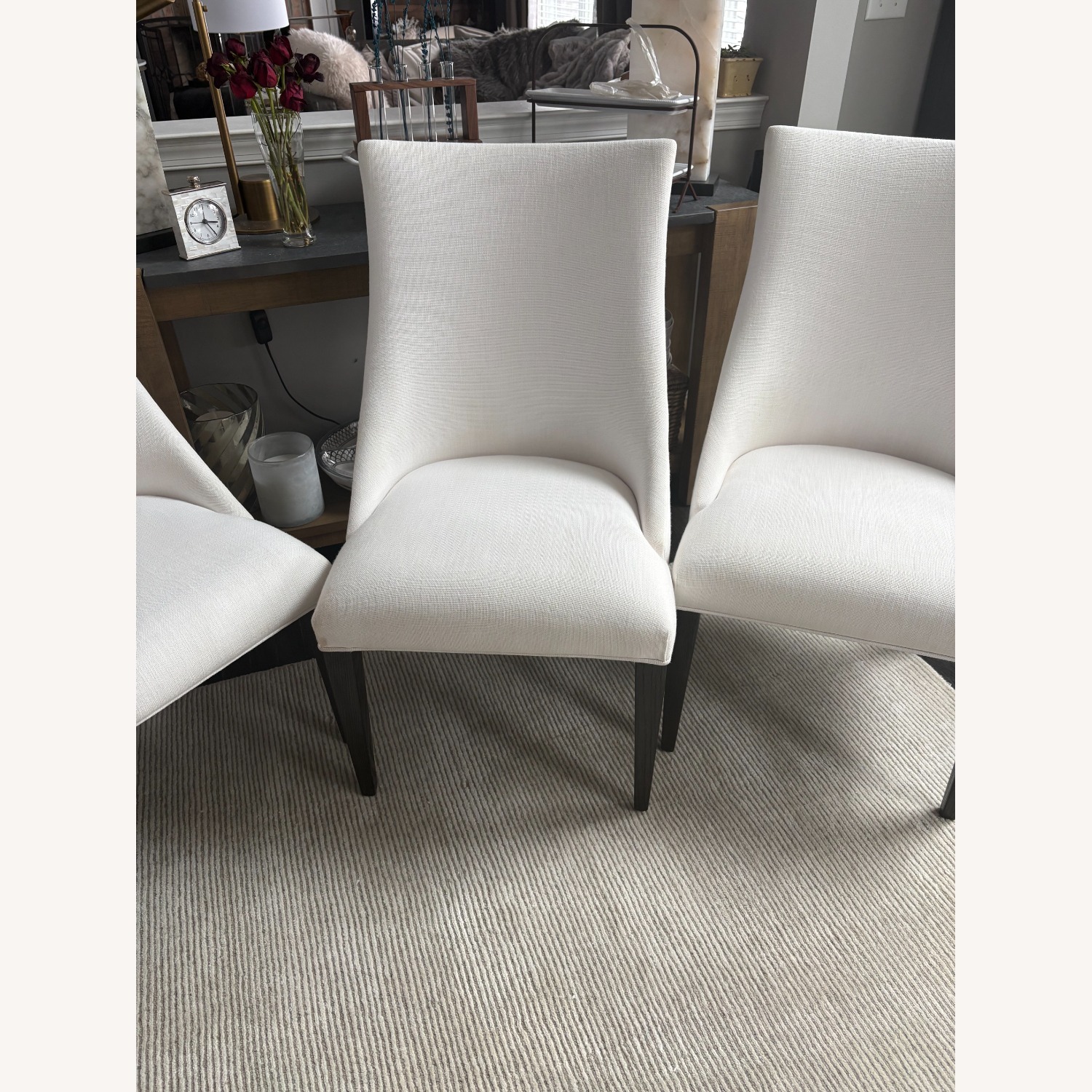 Restoration Hardware Ella Fabric Dining Chairs (4) - image-9