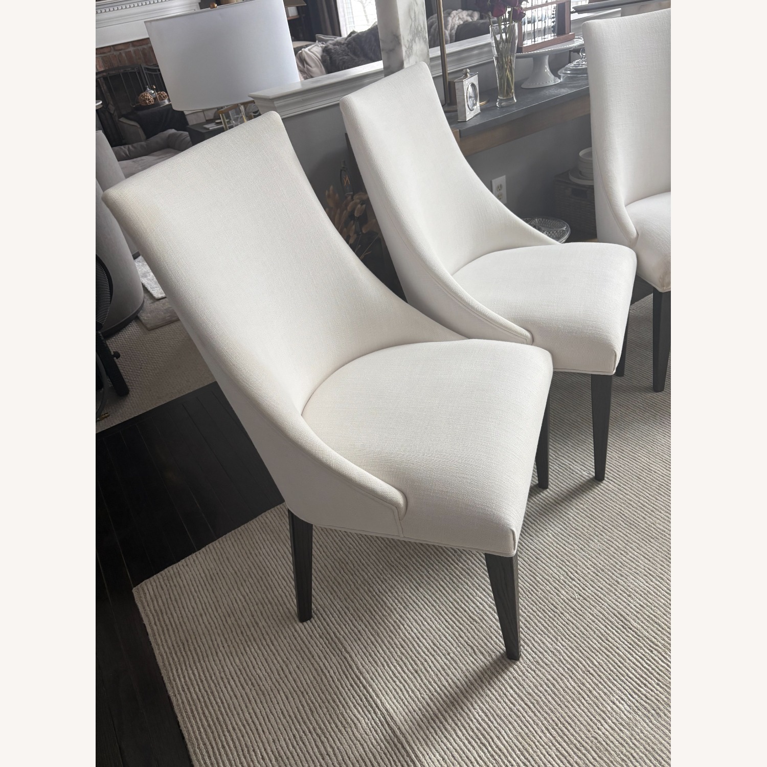 Restoration Hardware Ella Fabric Dining Chairs (4) - image-4