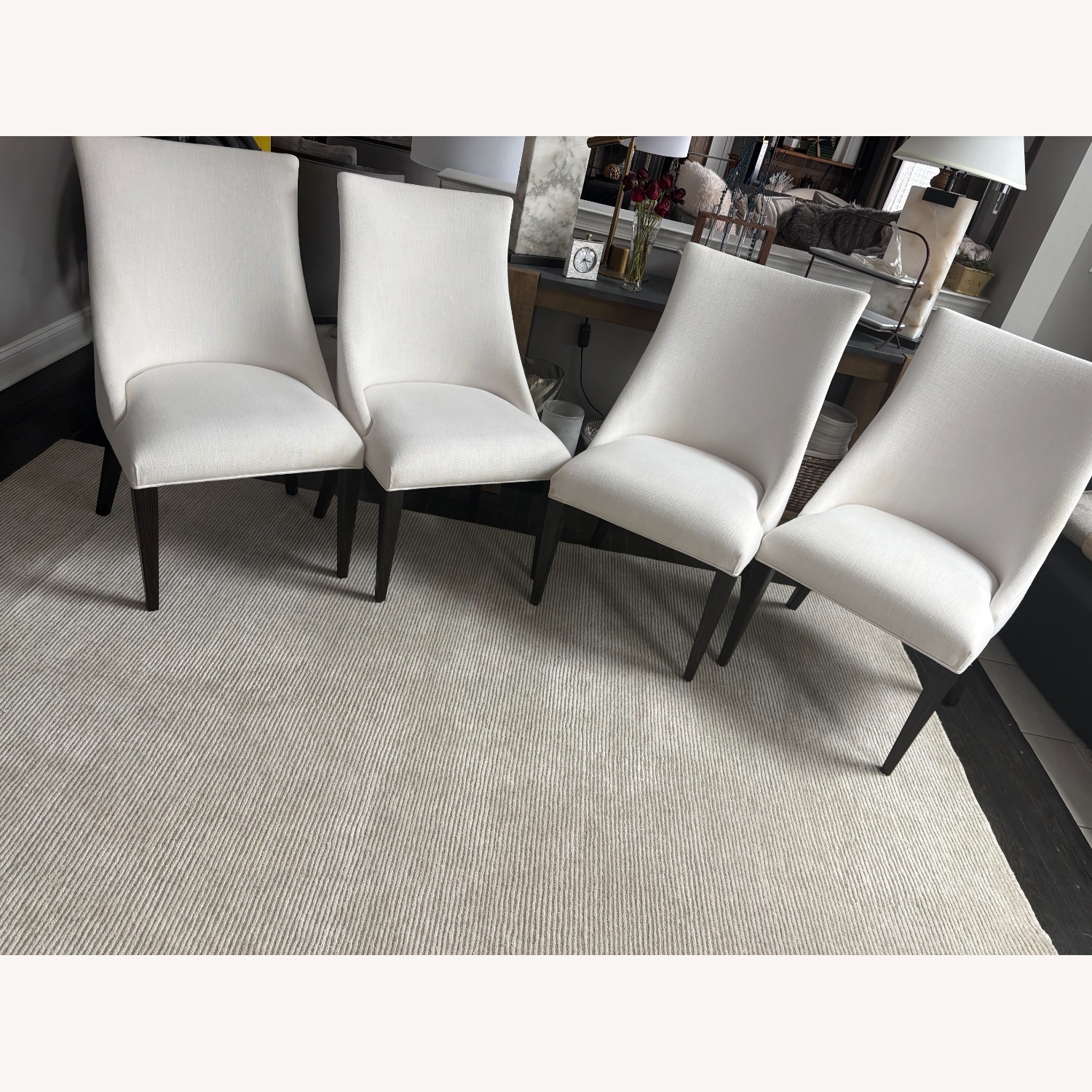 Restoration Hardware Ella Fabric Dining Chairs (4) - image-8