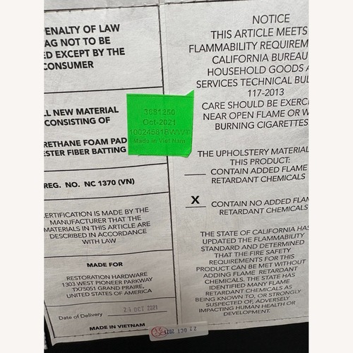 Used Restoration Hardware Ella Fabric Dining Chairs (4) for sale on AptDeco