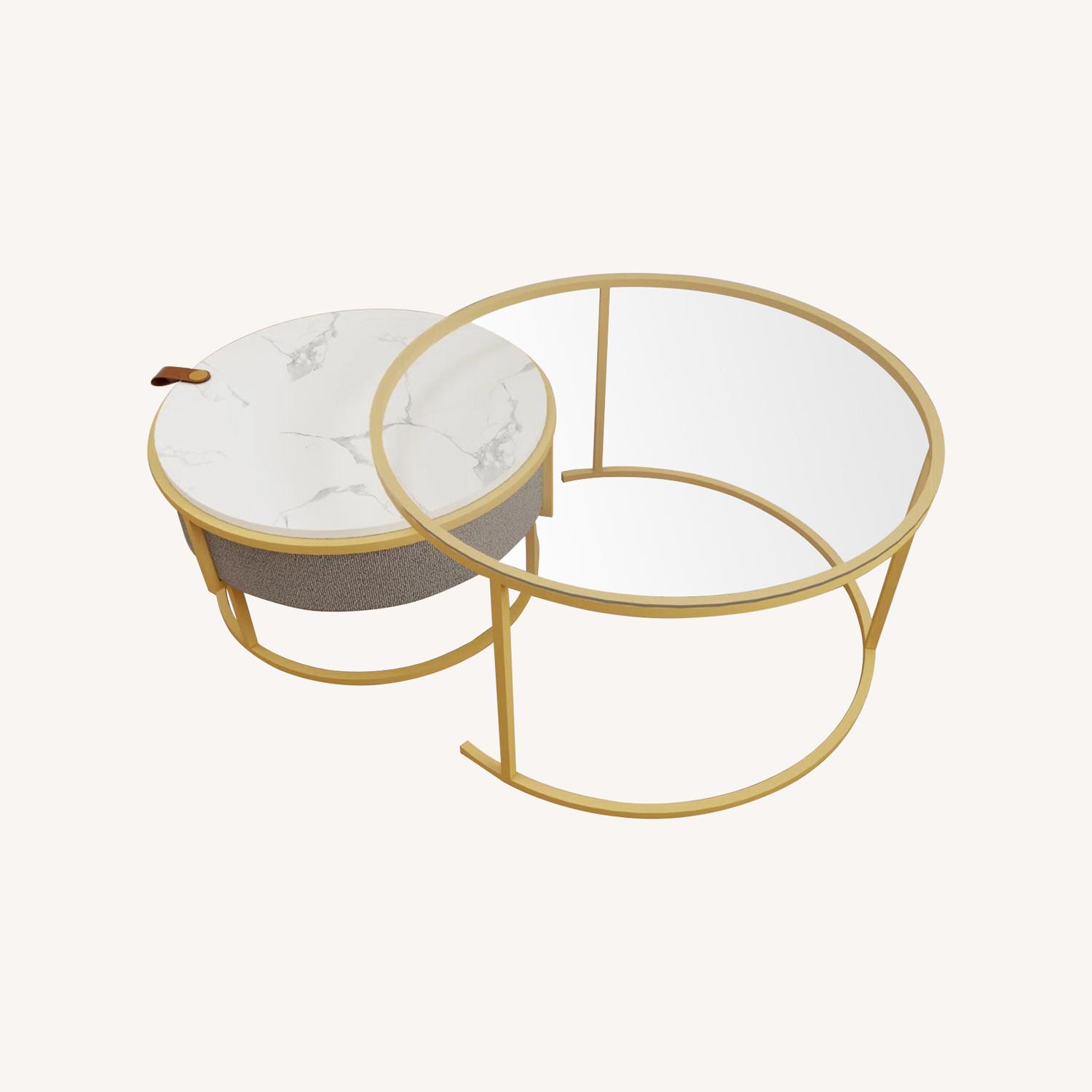 Glass Nesting Coffee Table - image-0