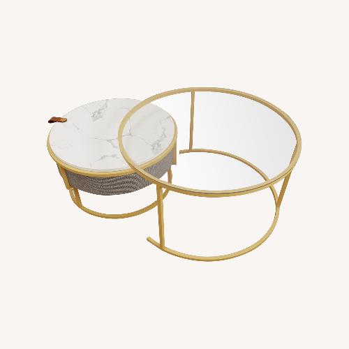 Used Glass Nesting Coffee Table for sale on AptDeco