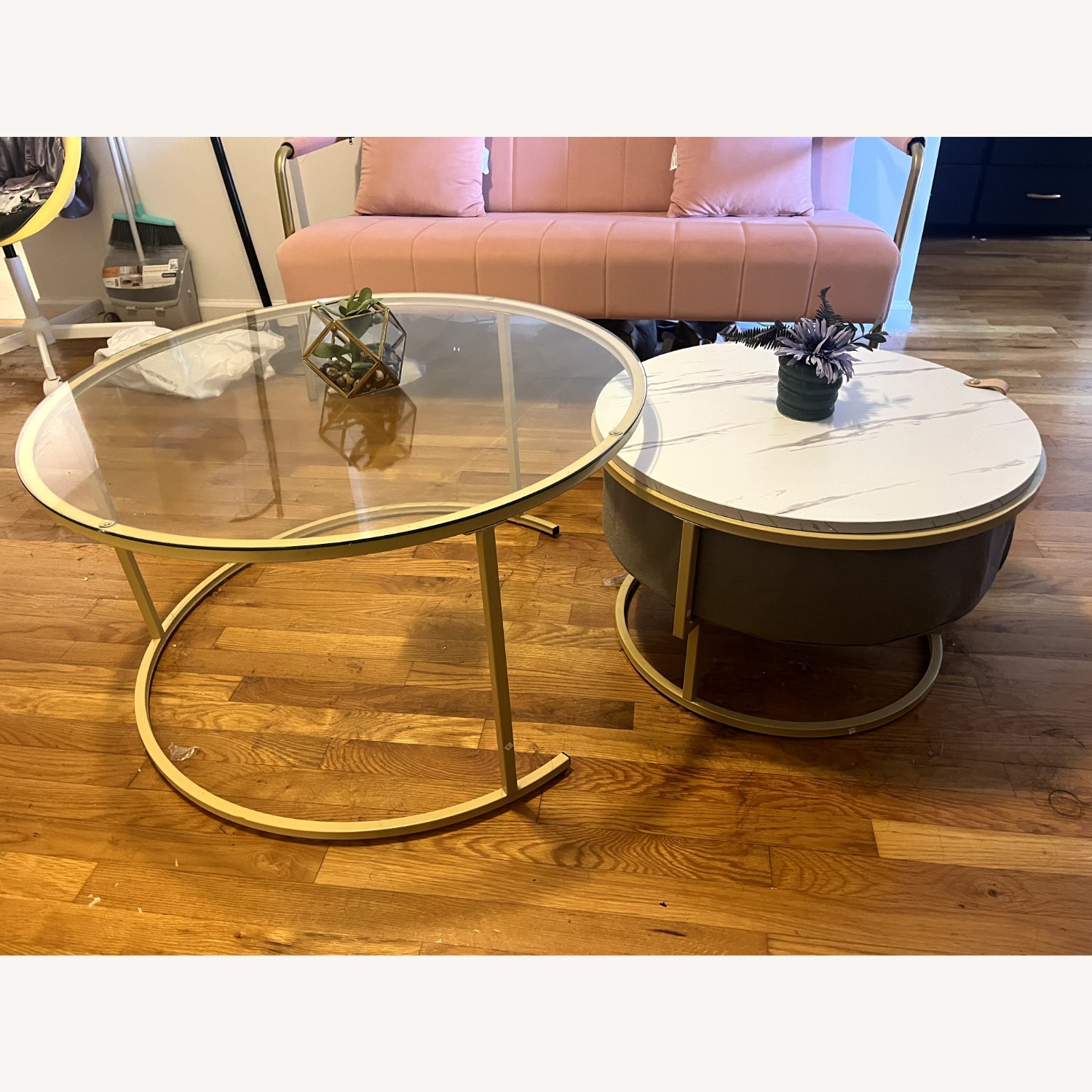 Glass Nesting Coffee Table - image-2
