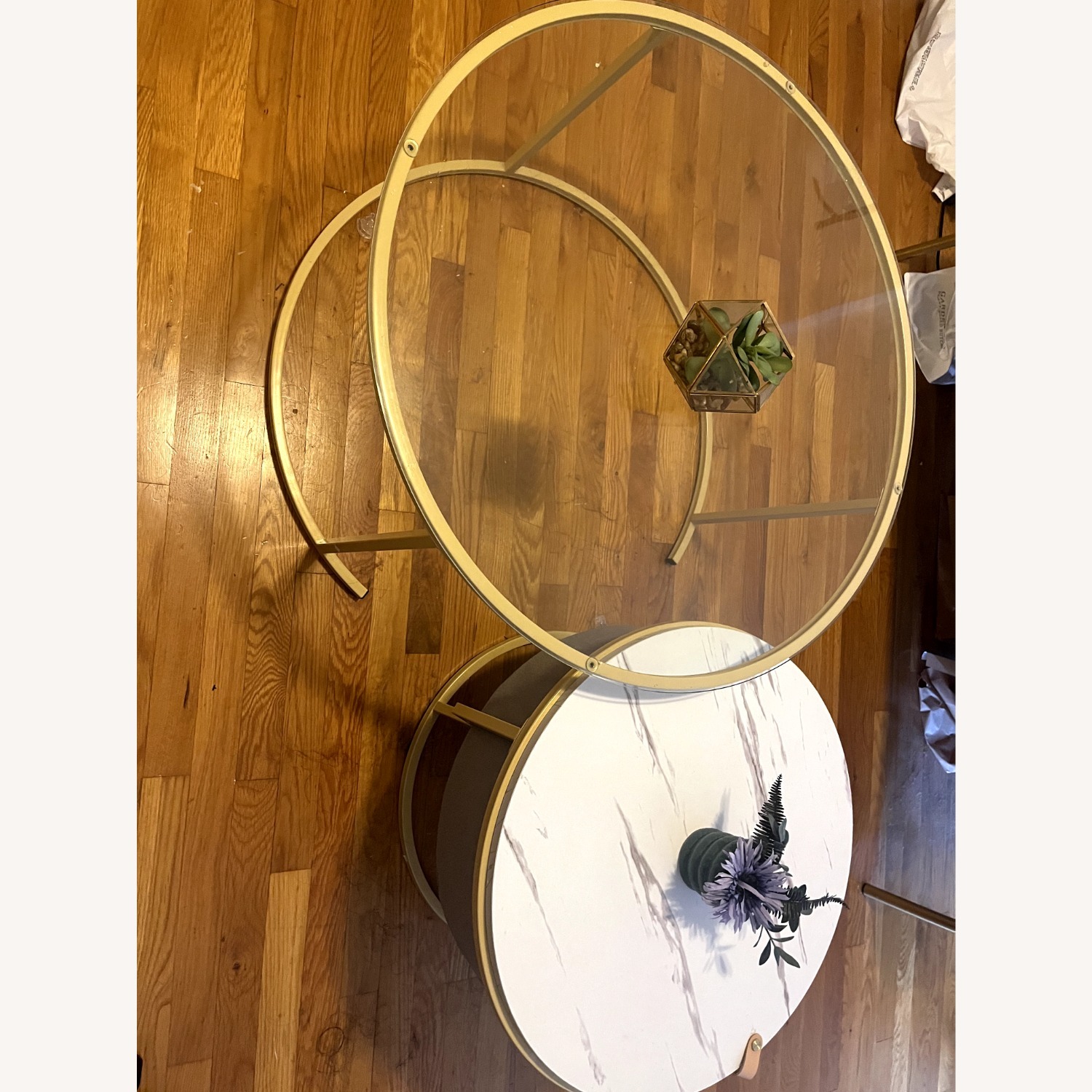 Glass Nesting Coffee Table - image-1