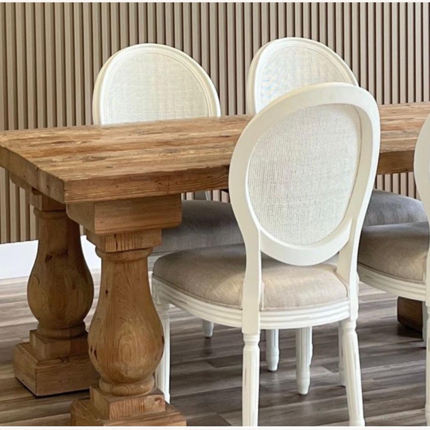 Andrew Martin Solid Wood Dining Table Seats 6 - image-1