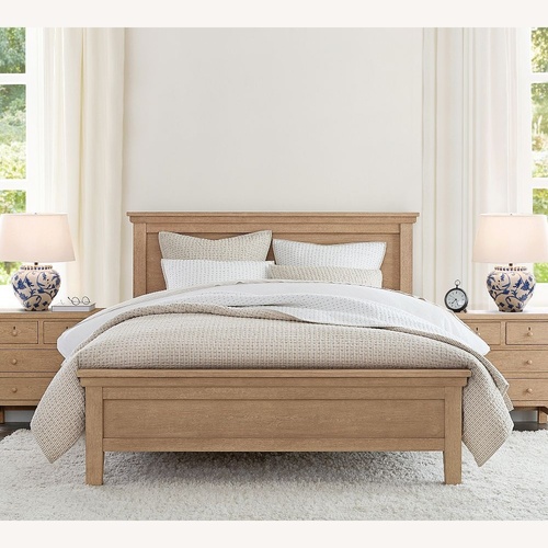 Used Pottery Barn Queen Farmhouse Bed Frame for sale on AptDeco