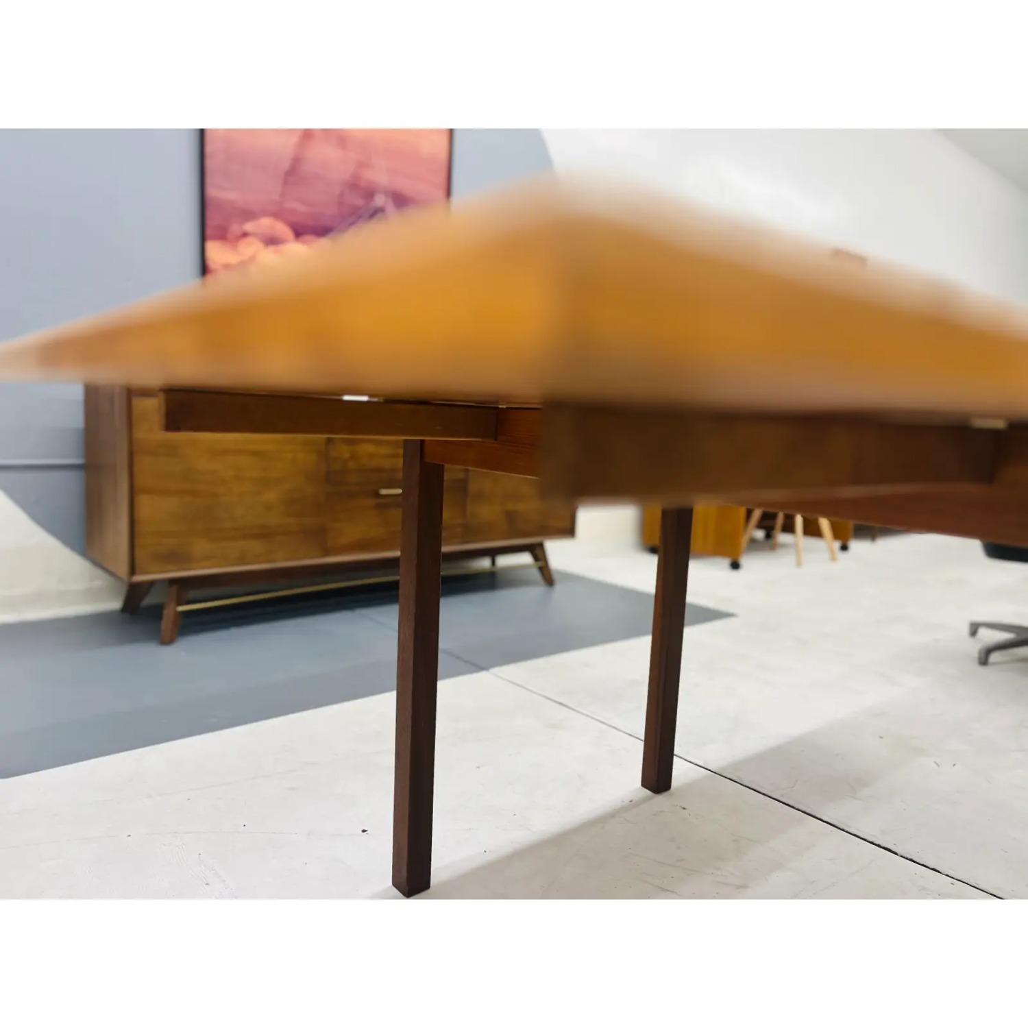 Ansager Mobler MCM Danish Teakwood Dining Table With Two Leaves - image-3