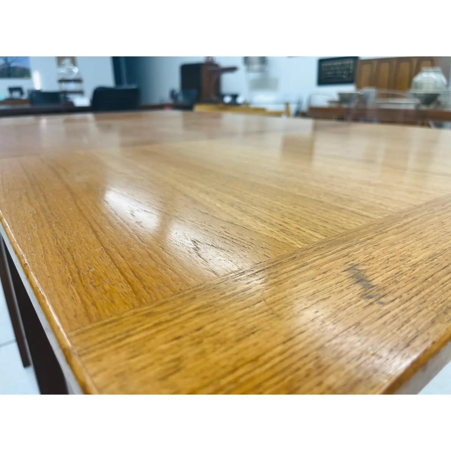 Ansager Mobler MCM Danish Teakwood Dining Table With Two Leaves - image-8