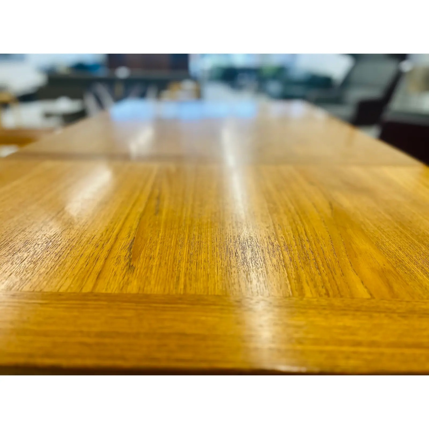 Ansager Mobler MCM Danish Teakwood Dining Table With Two Leaves - image-4