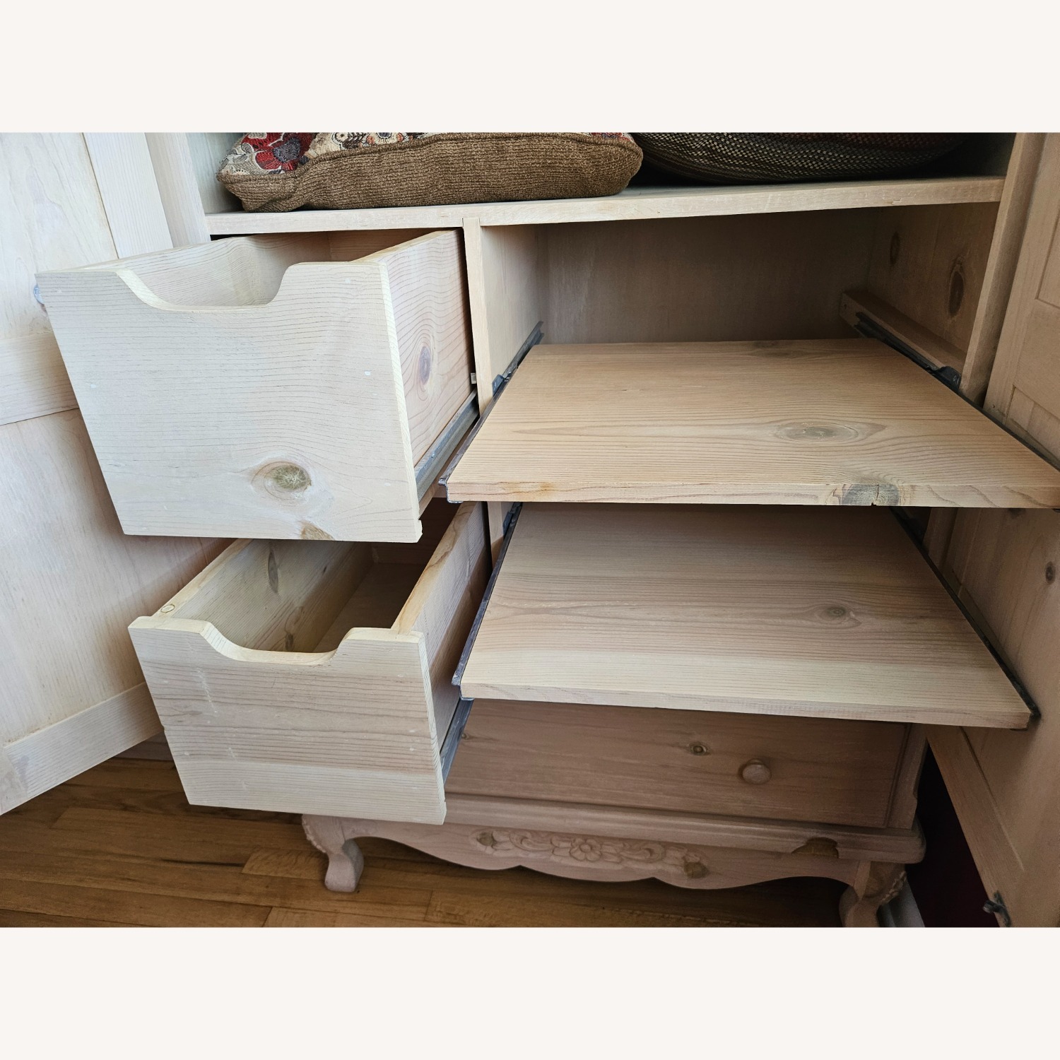 Natural Pine Armoire - image-3