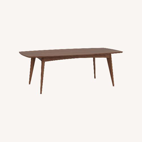 Used Room & Board Ventura Walnut Wood Mid Century Modern Dining Room Table for sale on AptDeco