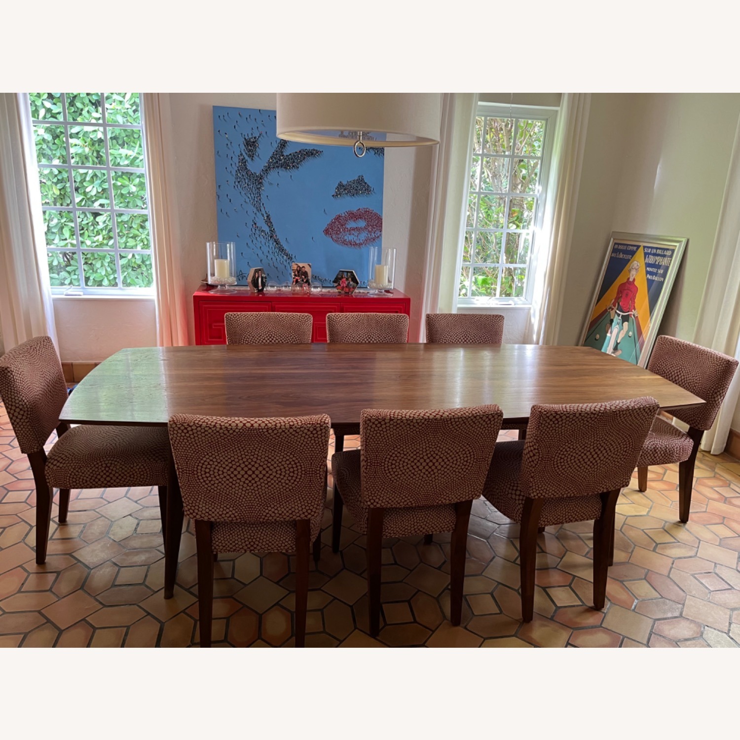 Room & Board Ventura Walnut Wood Mid Century Modern Dining Room Table - image-2