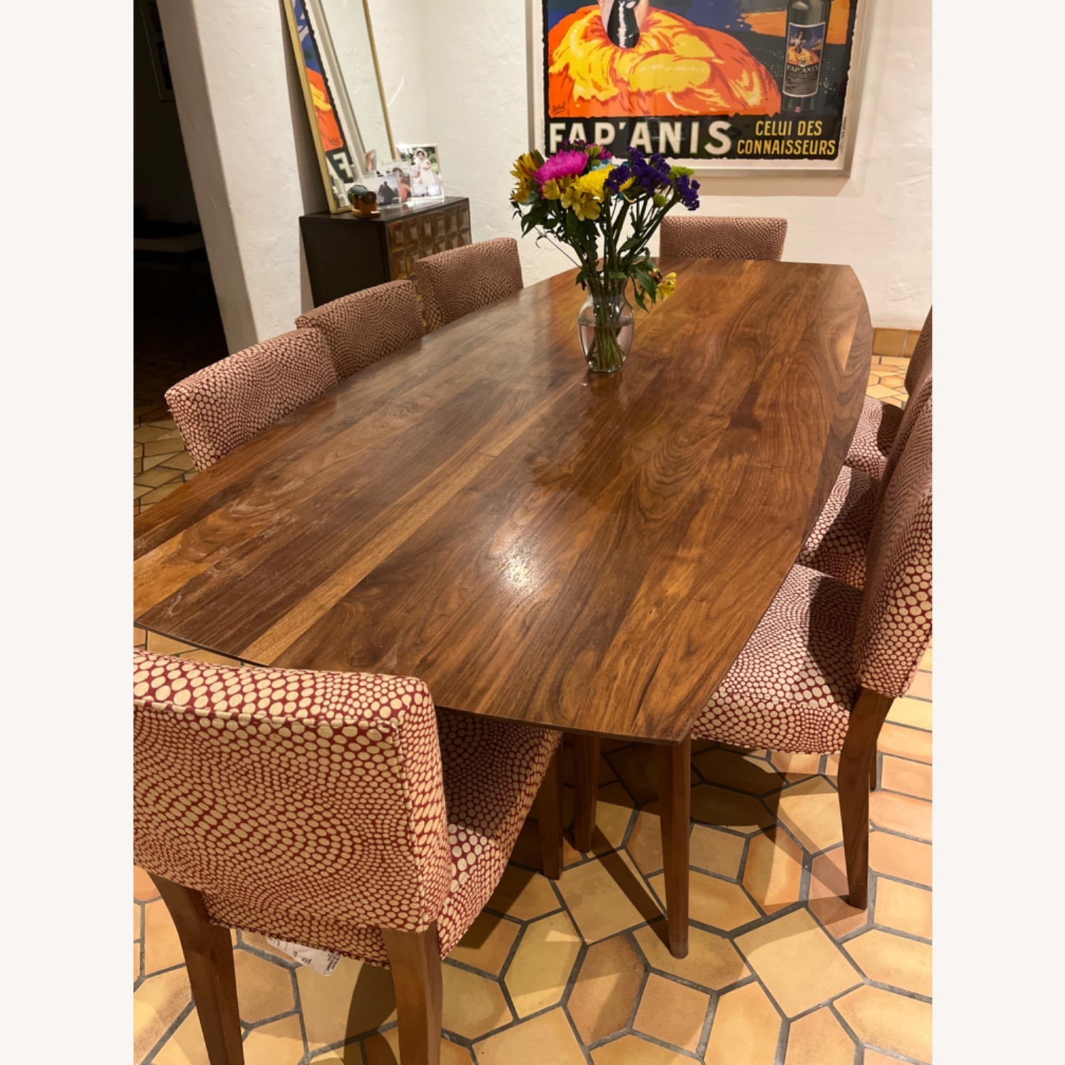 Room & Board Ventura Walnut Wood Mid Century Modern Dining Room Table - image-7