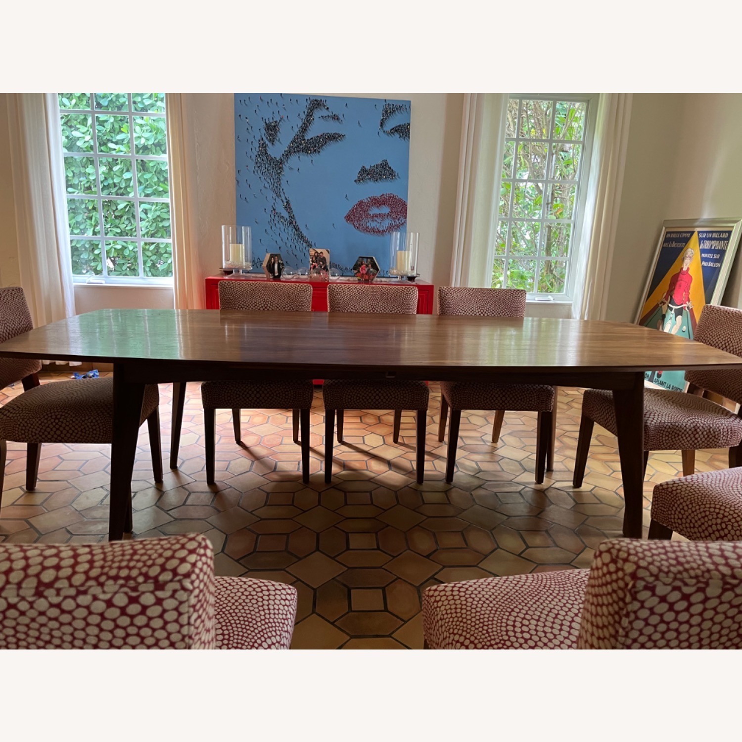 Room & Board Ventura Walnut Wood Mid Century Modern Dining Room Table - image-3