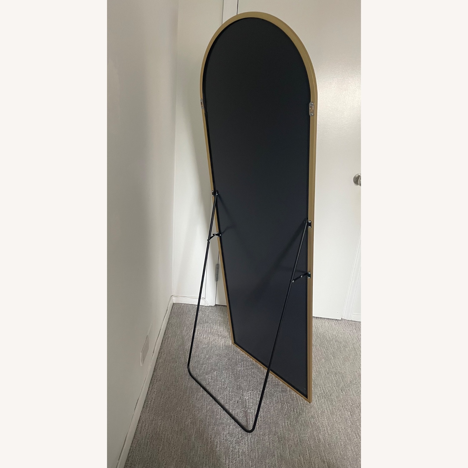 Brushed Floor Gold Mirror - image-4