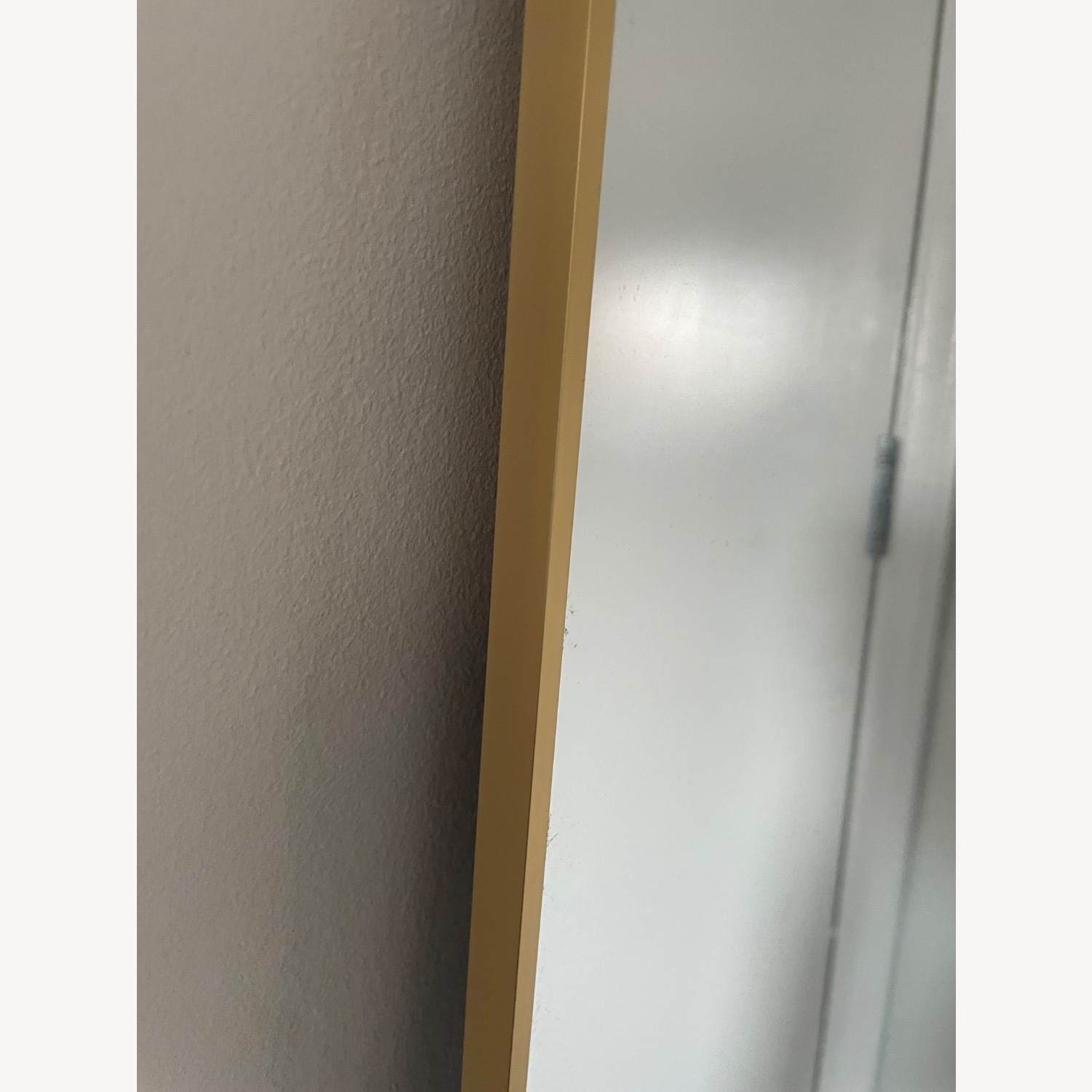 Brushed Floor Gold Mirror - image-8
