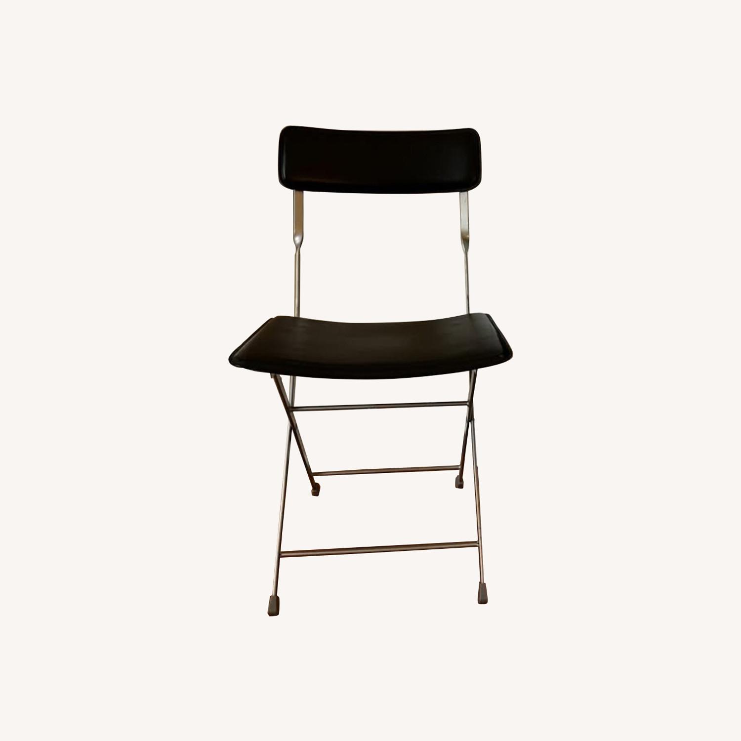 DWR Lina Leather Folding Chairs MCM - image-0