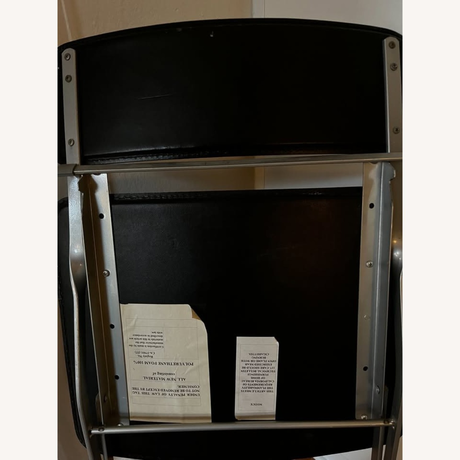 DWR Lina Leather Folding Chairs MCM - image-2