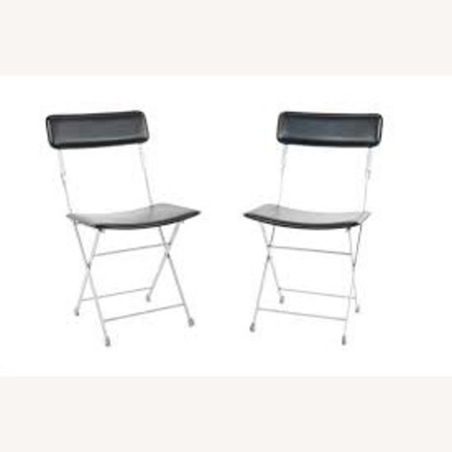 DWR Lina Leather Folding Chairs MCM - image-3