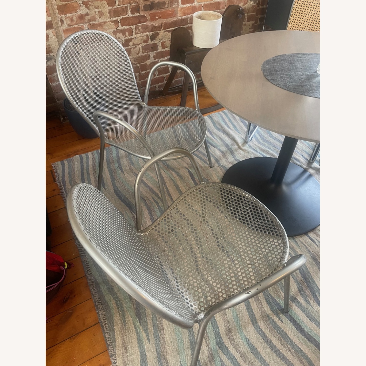 Metal Dining Indoor or Outdoor Chairs 2 - image-1