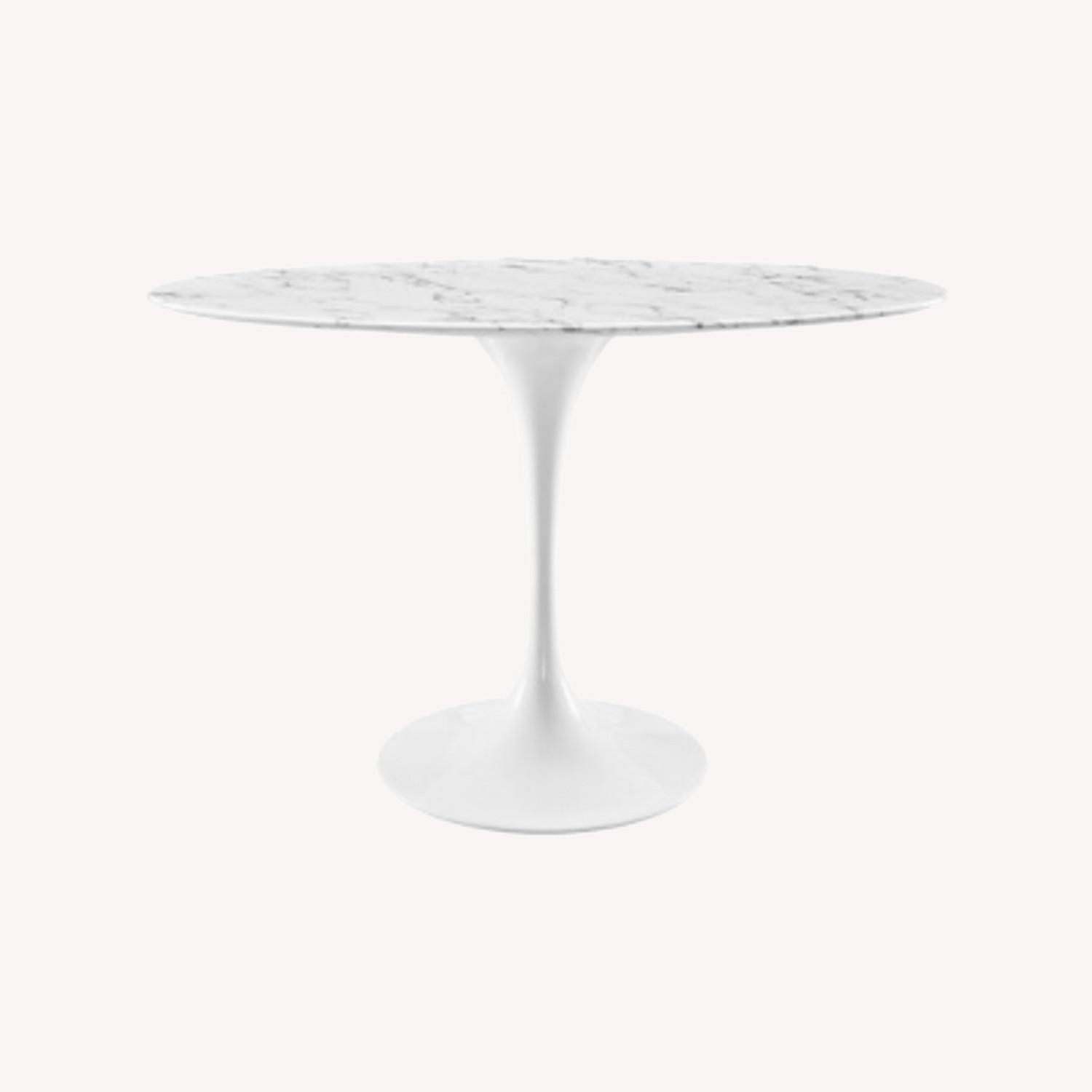 Modway Lippa Oval Marble Dining Table - image-0