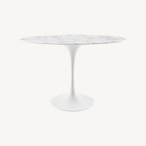 Used Modway Lippa Oval Marble Dining Table for sale on AptDeco