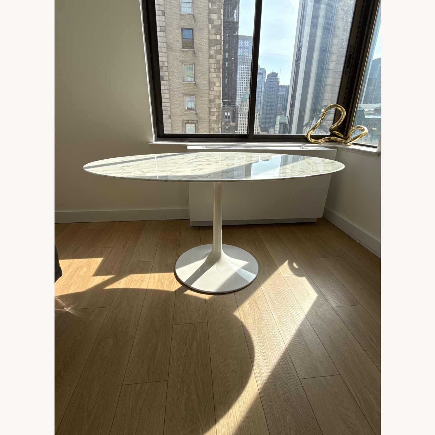 Modway Lippa Oval Marble Dining Table - image-1