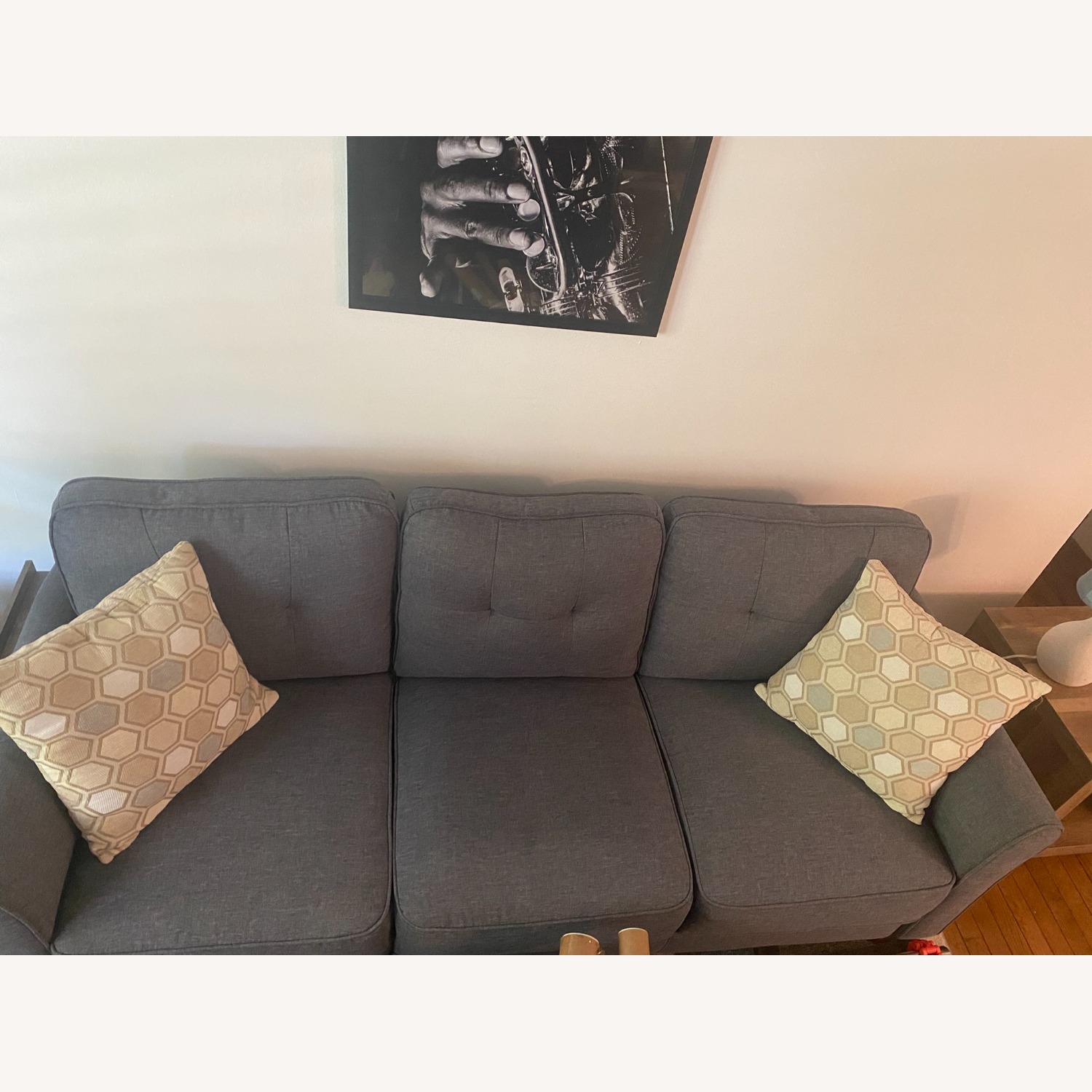 Wayfair Kouchouk 79" Blue Sofa - image-3