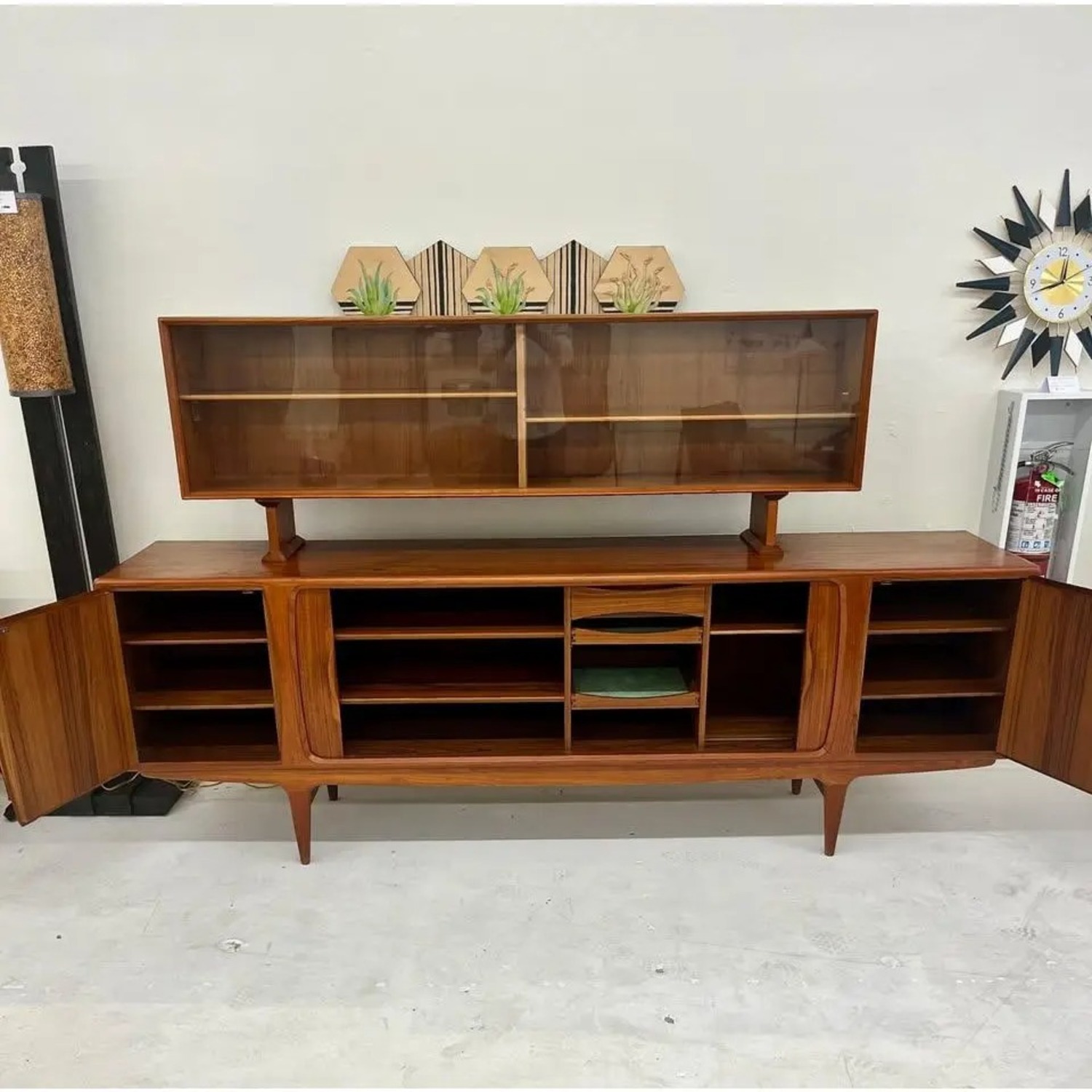 Johannes Andersen Danish Credenza + Hutch - image-1