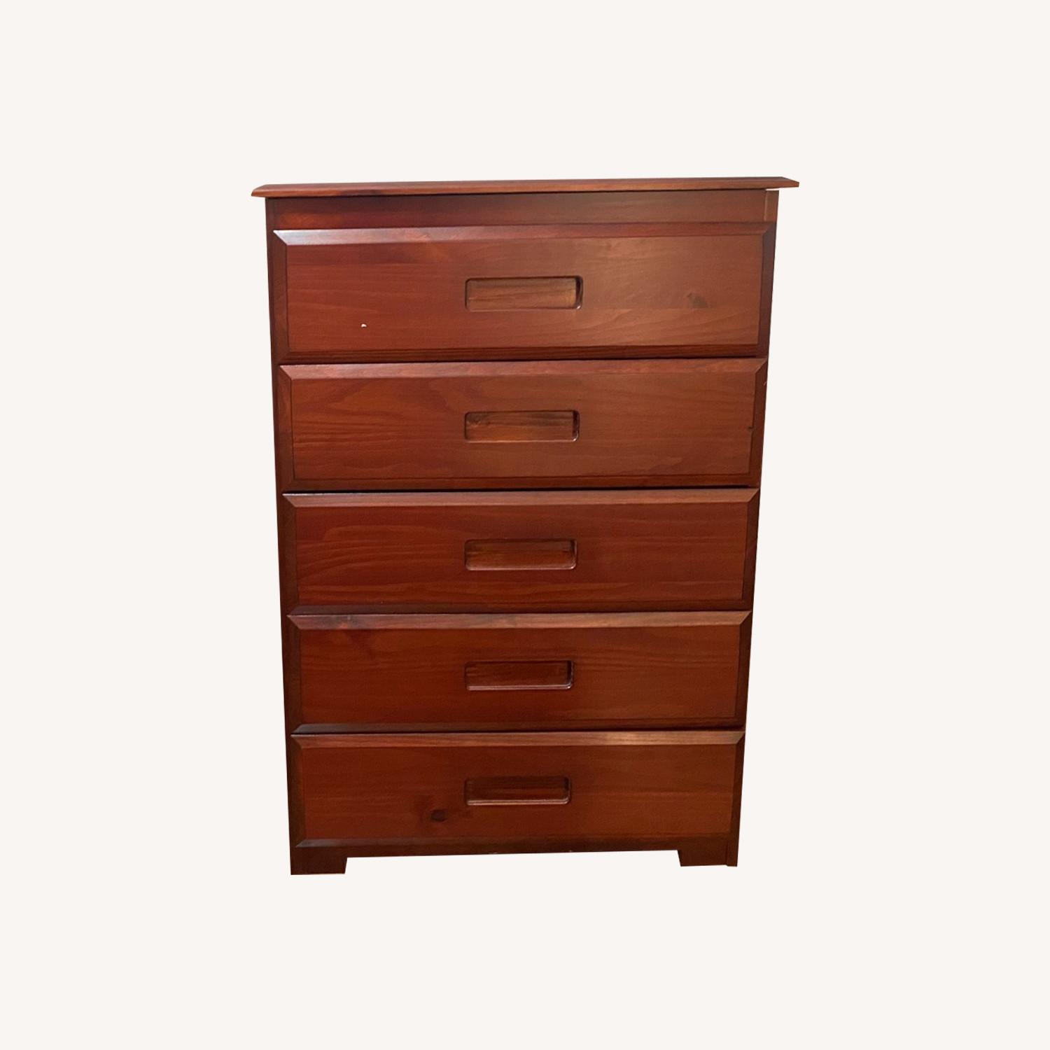 Cherry Wood 5-drawer Chest - image-0