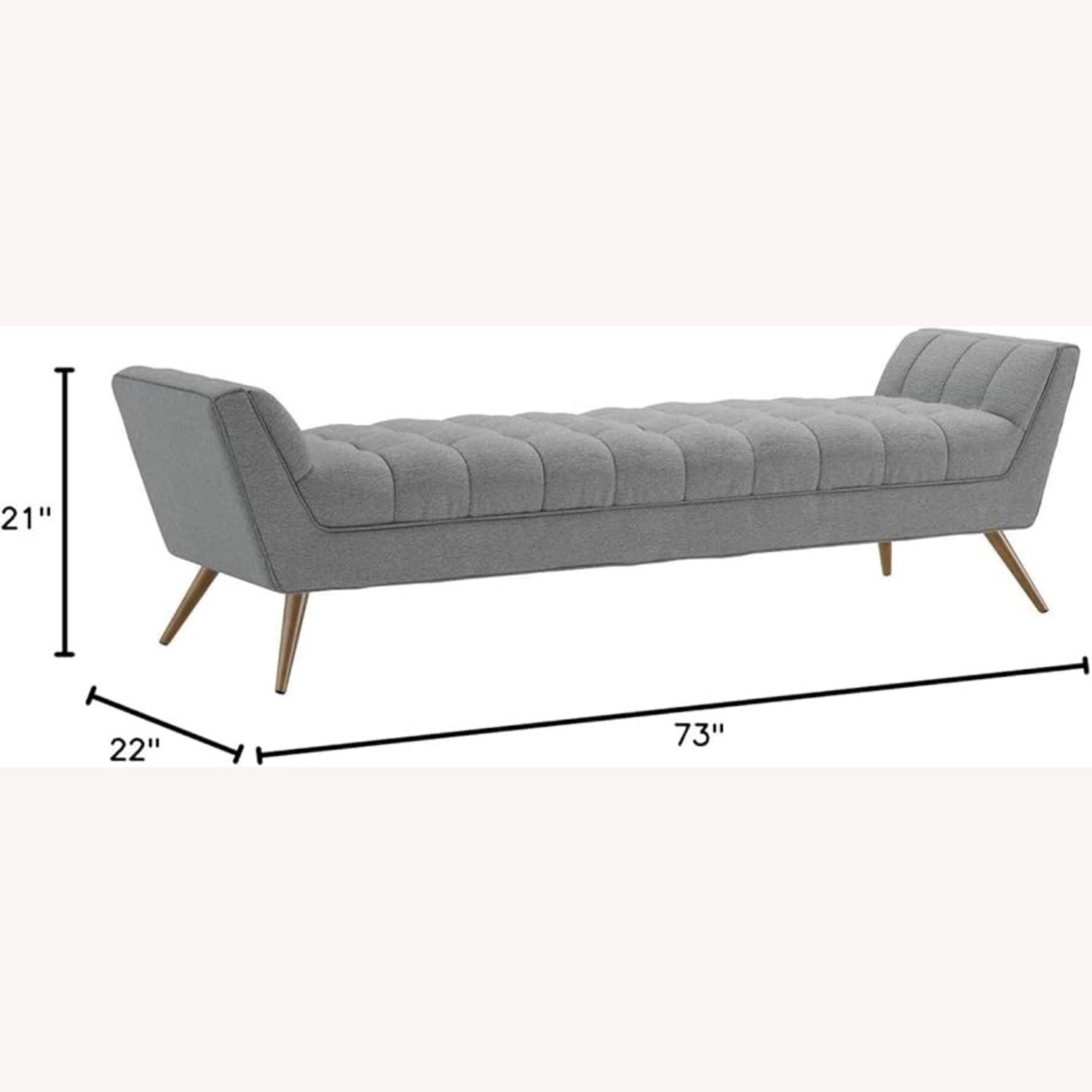 Modway Response Large Fabric Bench - image-5