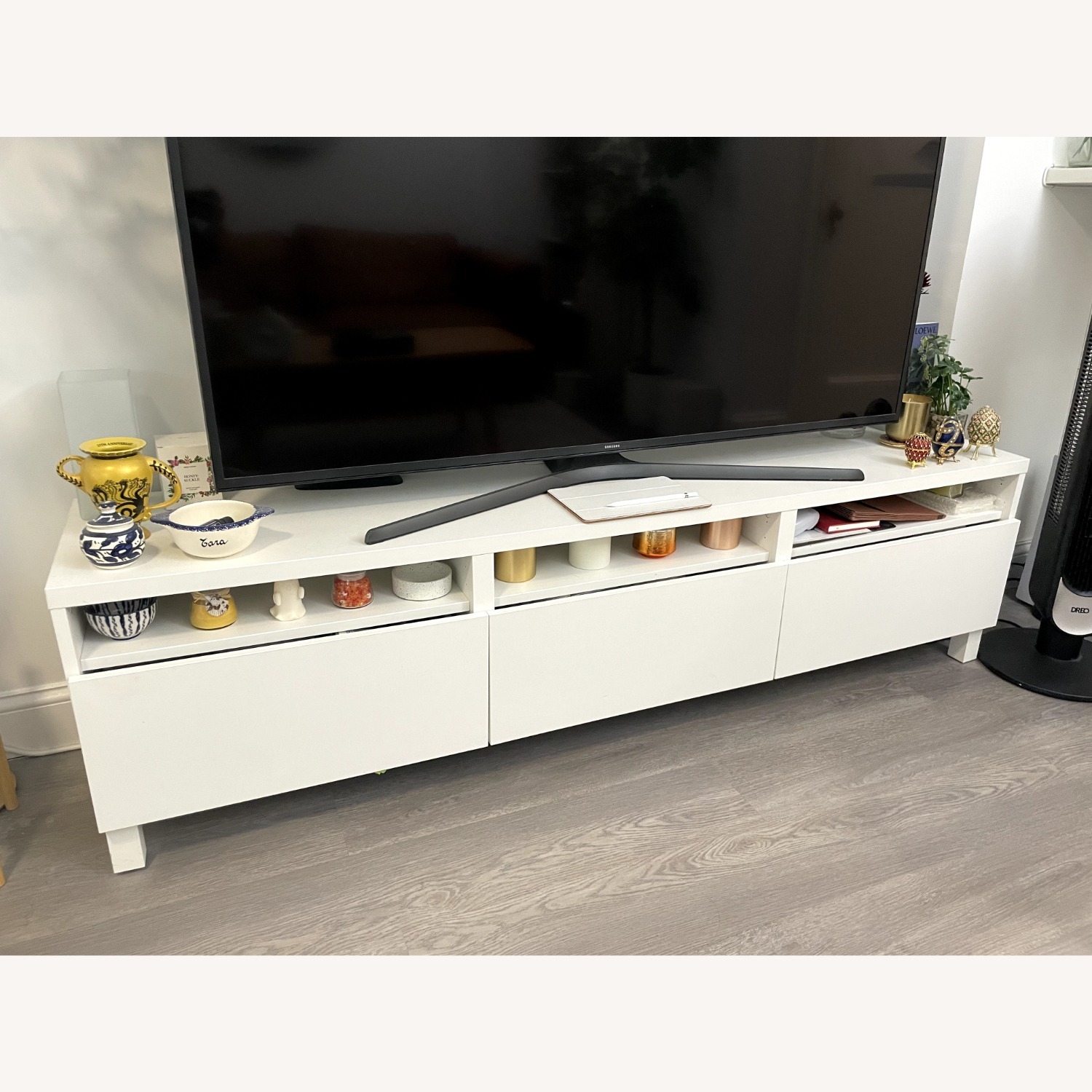 IKEA BESTÅ TV Unit With Drawers, White - image-2