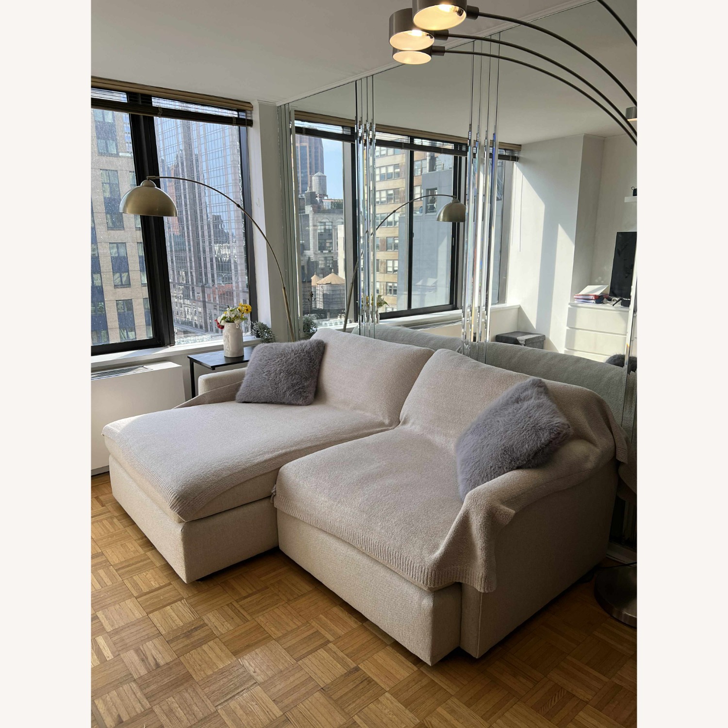 Crate & Barrel Lounge Deep 2-Piece Sectional - image-1