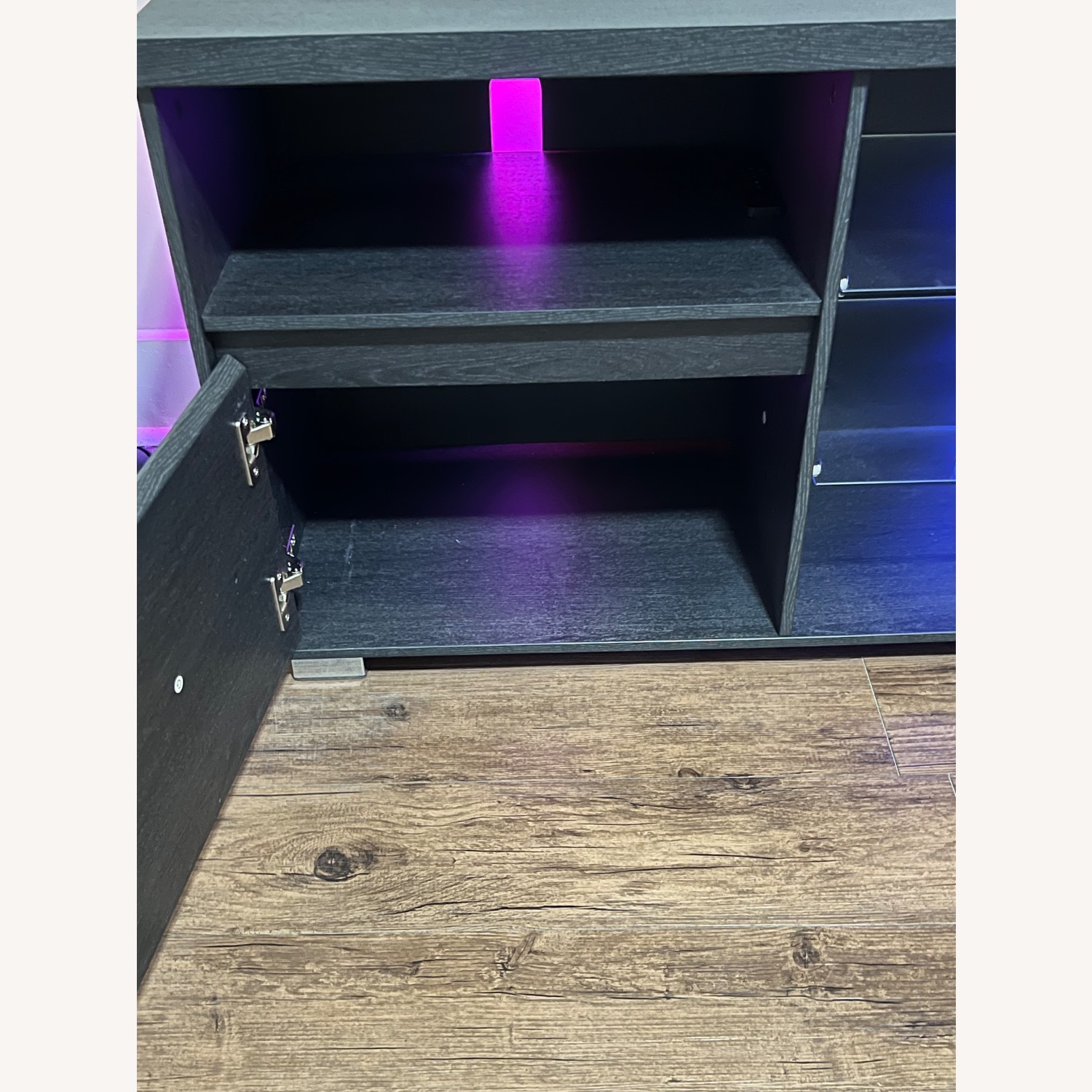 TV Console with LED Lights for TVs up to 70 inch - image-6