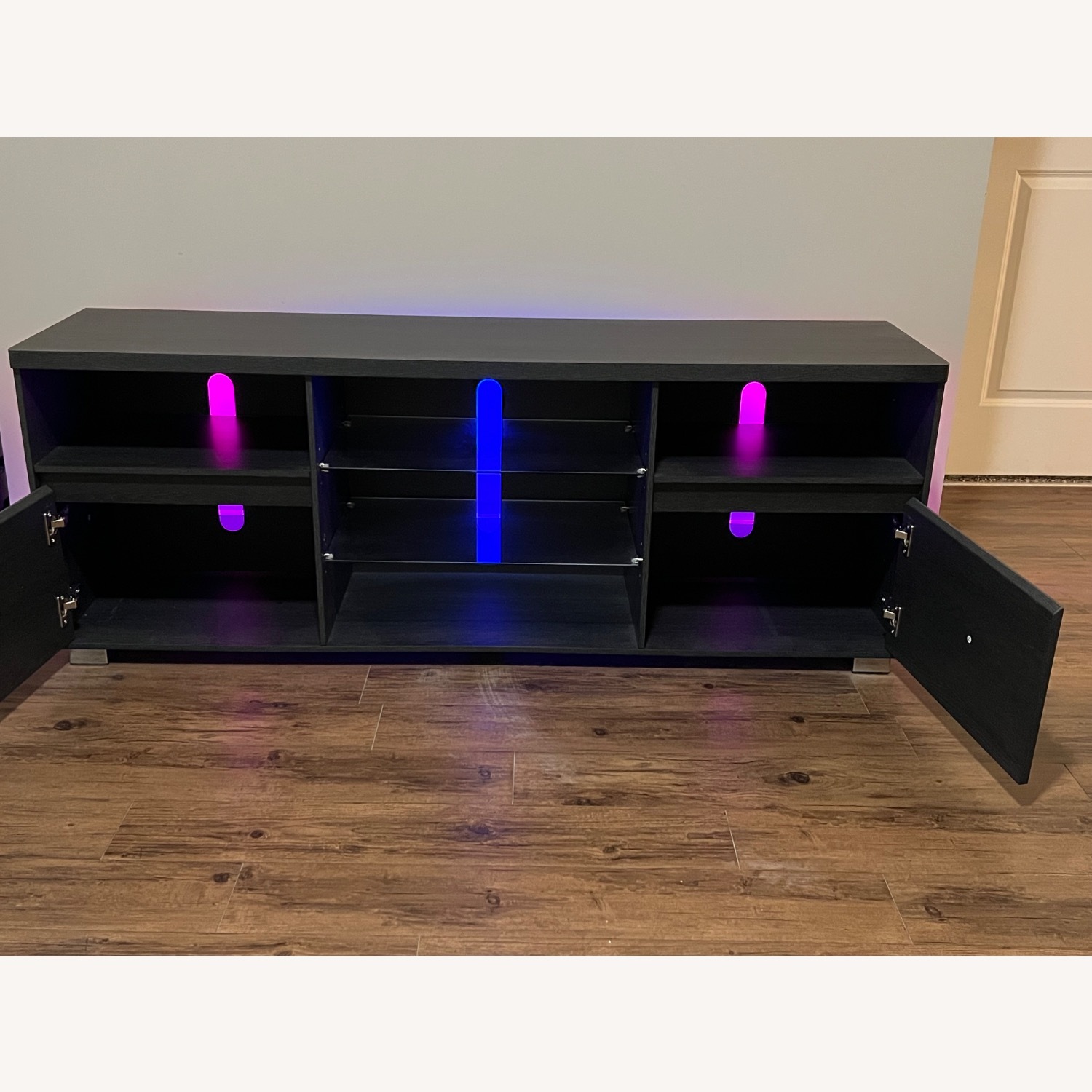 TV Console with LED Lights for TVs up to 70 inch - image-7